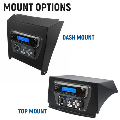 Rugged Radios Kawasaki Teryx KRX Complete Communication Kit with Bluetooth Intercom and 2-Way Radio