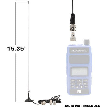 Rugged Radios Magnetic Mount Dual Band Antenna for Rugged Handheld Radios R1, RDH-X, V3, RDH-16, RH-5R