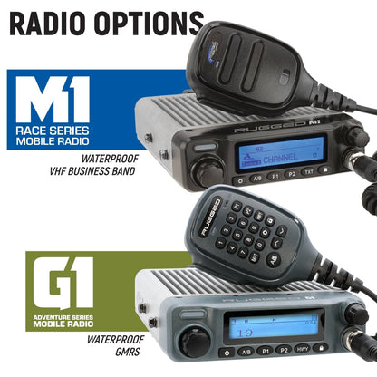 Rugged Radios Polaris Xpedition Complete Communication Kit with Bluetooth Intercom and 2-Way Radio