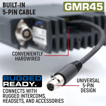 Rugged Radios Radio Kit - GMR45 High Power GMRS Band Mobile Radio with Antenna