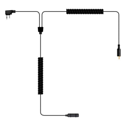 Rugged Radios SUPER SPORT Complete Motorcycle Communication Kit with Lightweight SPORT Cables