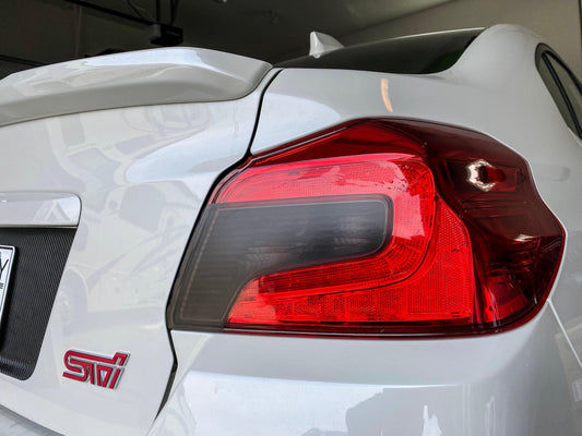 Special Edition Dark Smoke Stealth Tail Light Overlays - 2015+ WRX / STI