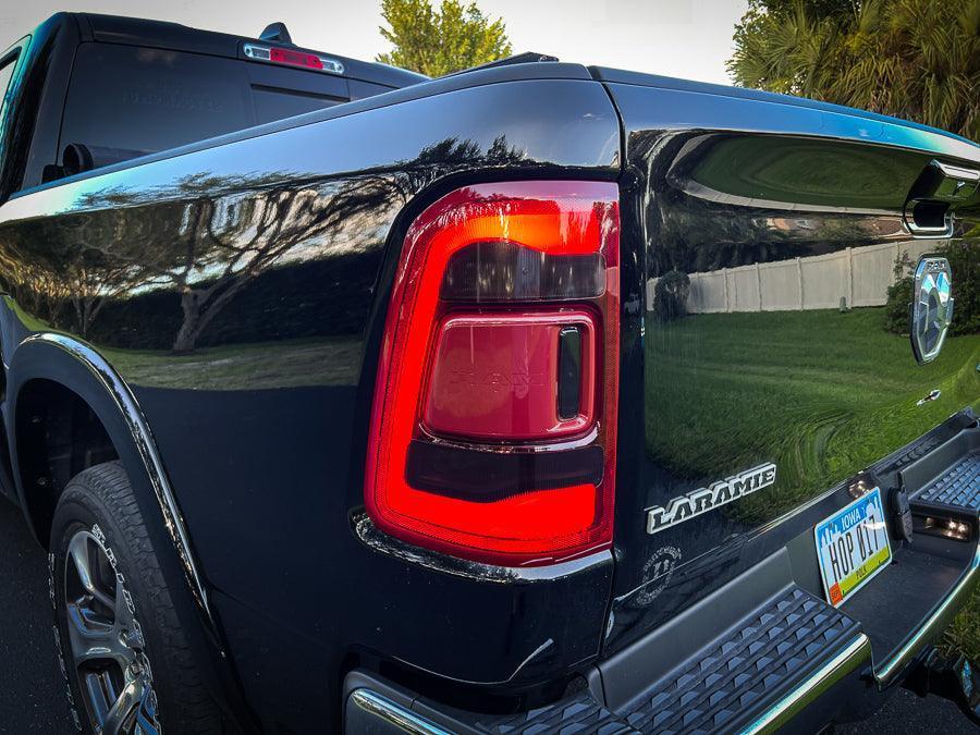 Tail Light Overlays - 2019-2022 RAM 1500 (w/ Blind Spot and Cross Path Detection)