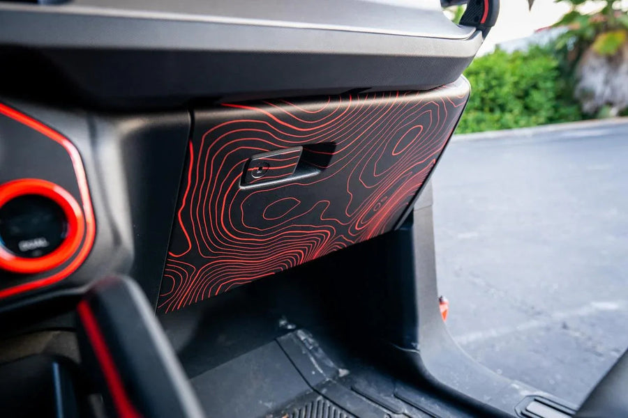 Topo Glovebox Overlay Kit (Printed Series) - 2021+ Bronco