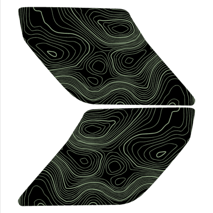 Topo Interior Door Handle Overlays - 2021+ Bronco