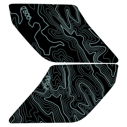 Topo Interior Lower Door Card Insert Overlays (Printed Series) - 2021+ Bronco 2 Door