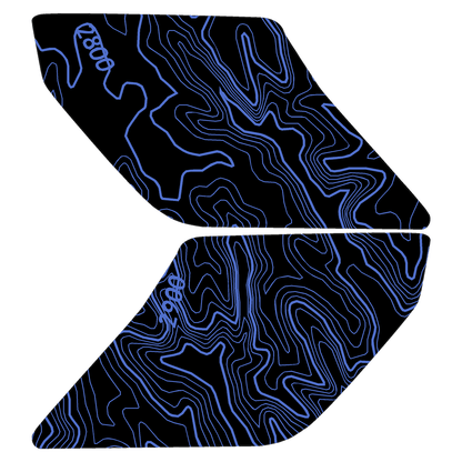 Topo Interior Sun Visor Overlays (Printed Series) - 2021+ Bronco (with Homelink)