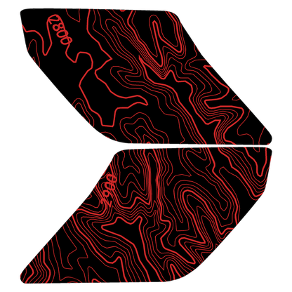 Topo Interior Lower Door Card Insert Overlays (Printed Series) - 2021+ Bronco 2 Door