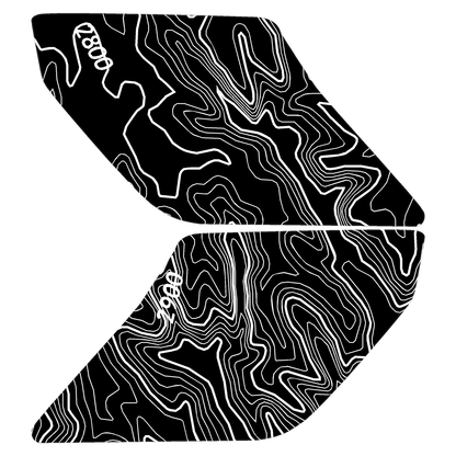 Topo Interior Lower Front Door Card Insert Overlays (Printed Series) - 2021+ Bronco 4 Door