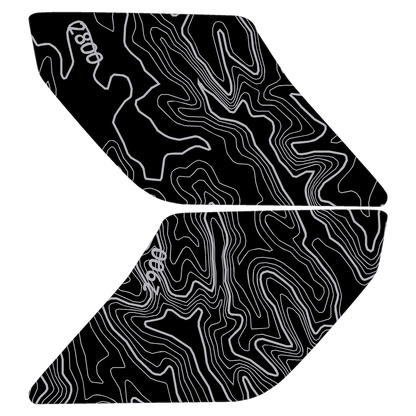 Topo Interior Lower Door Card Insert Overlays (Printed Series) - 2021+ Bronco 2 Door