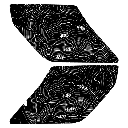 Topo Interior Lower Door Card Insert Overlays (Printed Series) - 2021+ Bronco 2 Door
