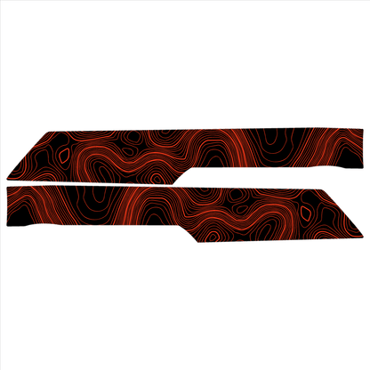 Topo Rear Interior Lower Door Card Insert Overlays (Printed Series) - 2021+ Bronco 4 Door
