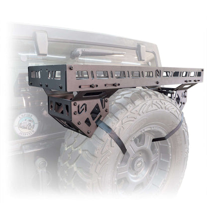 Spare Tire Storage Rack for Universal Externally Mounted Spare Tires