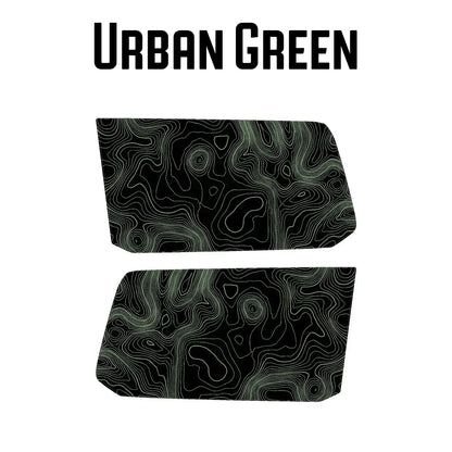 Topographic Rear Window Map Overlays V3 (Perforated) - 2024+ Land Cruiser