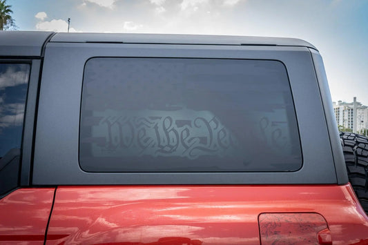Stealth Clear Hardtop Side Window Overlays - 2021+ Bronco 4 Door
