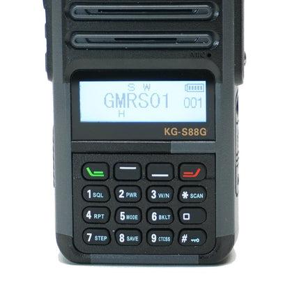 Wouxun KG-S88G Plus GMRS Repeater-Capable Radio 5W